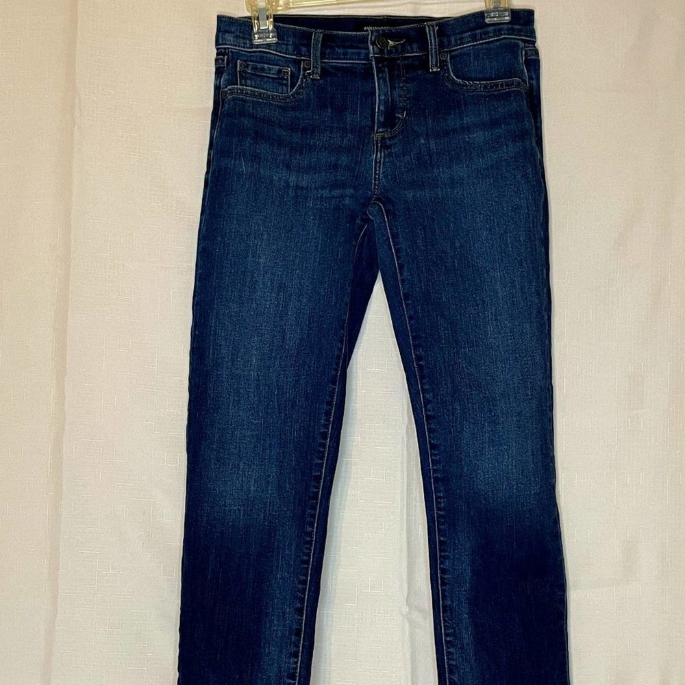 Banana Republic Premium Denim Girlfriend Mid-Rise